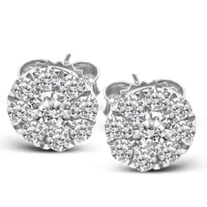 Zeghani NGE101 Earring in 14k Gold with Diamonds