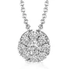 Zeghani NGP101 Pendant in 14k Gold with Diamonds