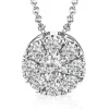 Zeghani NGP102 Pendant in 14k Gold with Diamonds
