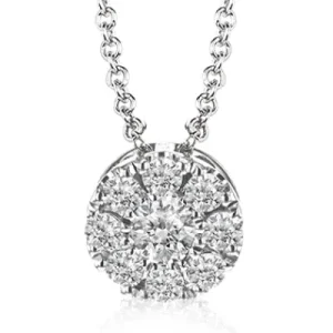 Zeghani NGP101 Pendant in 14k Gold with Diamonds