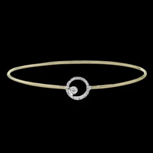 Zeghani ZB305 Bangle in 14k Gold with Diamonds