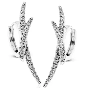 Zeghani ZE732 Earring in 14k Gold with Diamonds