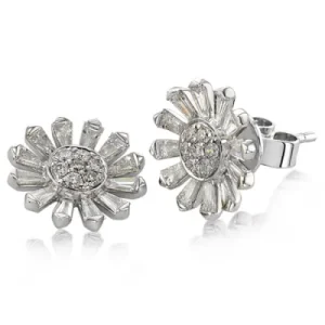 Zeghani ZE842 Earring in 14k Gold with Diamonds