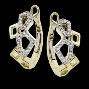 Zeghani ZE846 Earring in 14k Gold with Diamonds