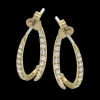 Zeghani ZE890 Earring in 14k Gold with Diamonds
