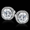 Zeghani ZE314 Earring in 14k Gold with Diamonds