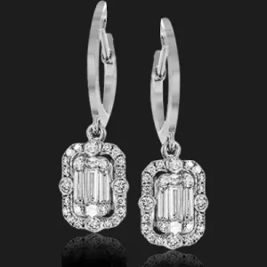 Zeghani ZE535 Earring in 14k Gold with Diamonds