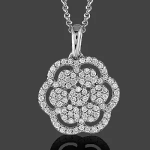 Zeghani ZP434 Pendant in 14k Gold with Diamonds