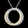 Zeghani ZP1316 Pendant in 14k Gold with Diamonds