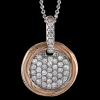 Zeghani ZP449 Pendant in 14k Gold with Diamonds