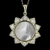 Zeghani ZP1252 Pendant in 14k Gold with Diamonds