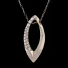 Zeghani ZP1368 Pendant in 14k Gold with Diamonds