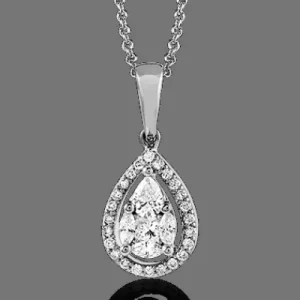 Zeghani ZP678 Pendant in 14k Gold with Diamonds