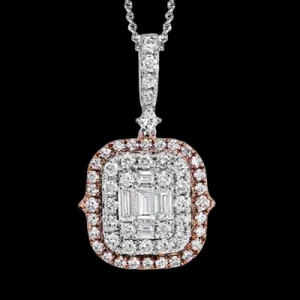 Zeghani ZP731 Pendant in 14k Gold with Diamonds