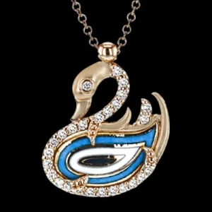 Zeghani ZP1132 Pendant in 14k Gold with Diamonds