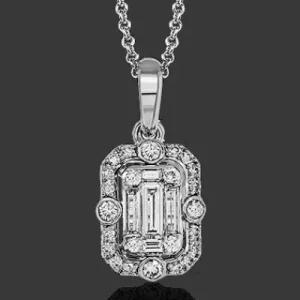 Zeghani ZP739 Pendant in 14k Gold with Diamonds