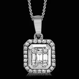 Zeghani ZP745 Pendant in 14k Gold with Diamonds