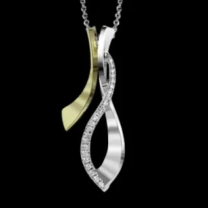 Zeghani ZP749 Pendant in 14k Gold with Diamonds