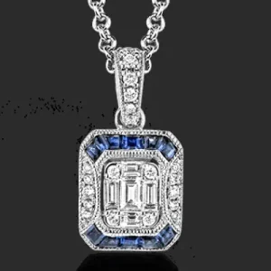 Zeghani ZP781 Pendant in 14k Gold with Diamonds