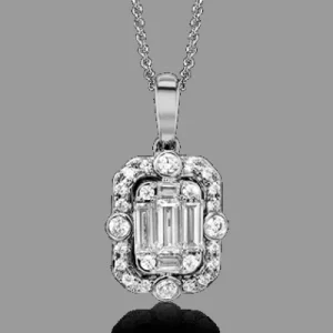 Zeghani ZP789 Pendant in 14k Gold with Diamonds