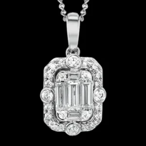 Zeghani ZP789 Pendant in 14k Gold with Diamonds