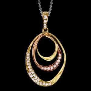 Zeghani ZP842 Pendant in 14k Gold with Diamonds