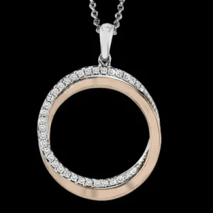 Zeghani ZP854 Pendant in 14k Gold with Diamonds