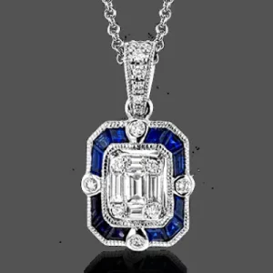 Zeghani ZP857 Pendant in 14k Gold with Diamonds