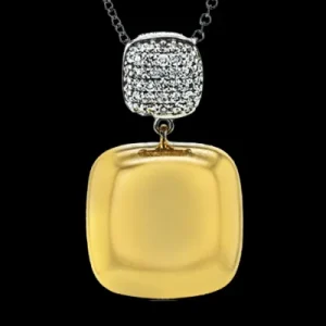 Zeghani ZP1136 Pendant in 14k Gold with Diamonds