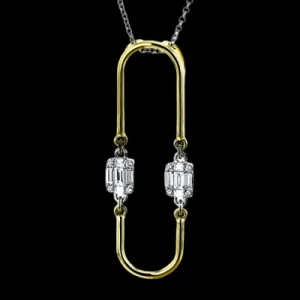 Zeghani ZP1160 Pendant in 14k Gold with Diamonds