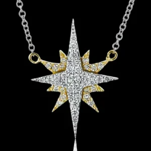 Zeghani ZP1102 Pendant in 14k Gold with Diamonds