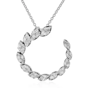 Zeghani ZP1168 Pendant in 14k Gold with Diamonds