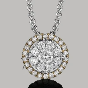 Zeghani ZP828 Pendant in 14k Gold with Diamonds