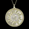 Zeghani ZP1218 Pendant in 14k Gold with Diamonds