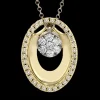 Zeghani ZP1337 Pendant in 14k Gold with Diamonds