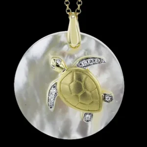 Zeghani ZP1209 Pendant in 14k Gold with Diamonds