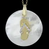 Zeghani ZP1210 Pendant in 14k Gold with Diamonds