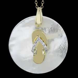 Zeghani ZP1210 Pendant in 14k Gold with Diamonds