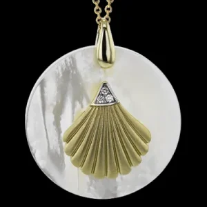 Zeghani ZP1211 Pendant in 14k Gold with Diamonds