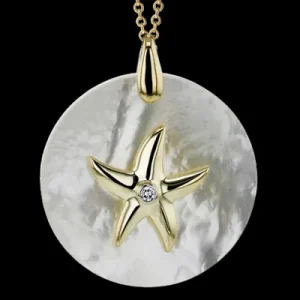 Zeghani ZP1212 Pendant in 14k Gold with Diamonds