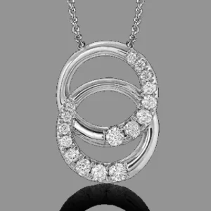 Zeghani ZP264 Pendant in 14k Gold with Diamonds