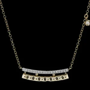 Zeghani ZP1256 Pendant in 14k Gold with Diamonds