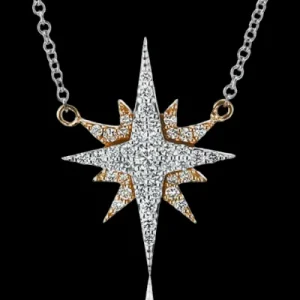 Zeghani ZP1102 Pendant in 14k Gold with Diamonds