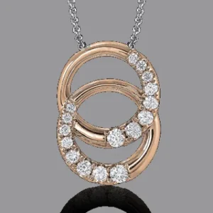 Zeghani ZP264 Pendant in 14k Gold with Diamonds