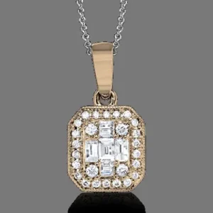 Zeghani ZP732 Pendant in 14k Gold with Diamonds