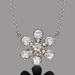 Zeghani ZP829 Pendant in 14k Gold with Diamonds