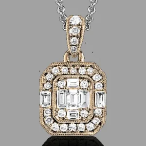 Zeghani ZP831 Pendant in 14k Gold with Diamonds