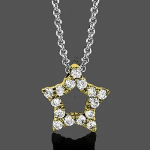 Zeghani ZP288 Pendant in 14k Gold with Diamonds