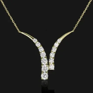 Zeghani ZP1000 Pendant in 14k Gold with Diamonds