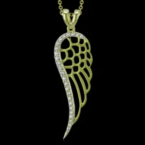 Zeghani ZP1015 Pendant in 14k Gold with Diamonds